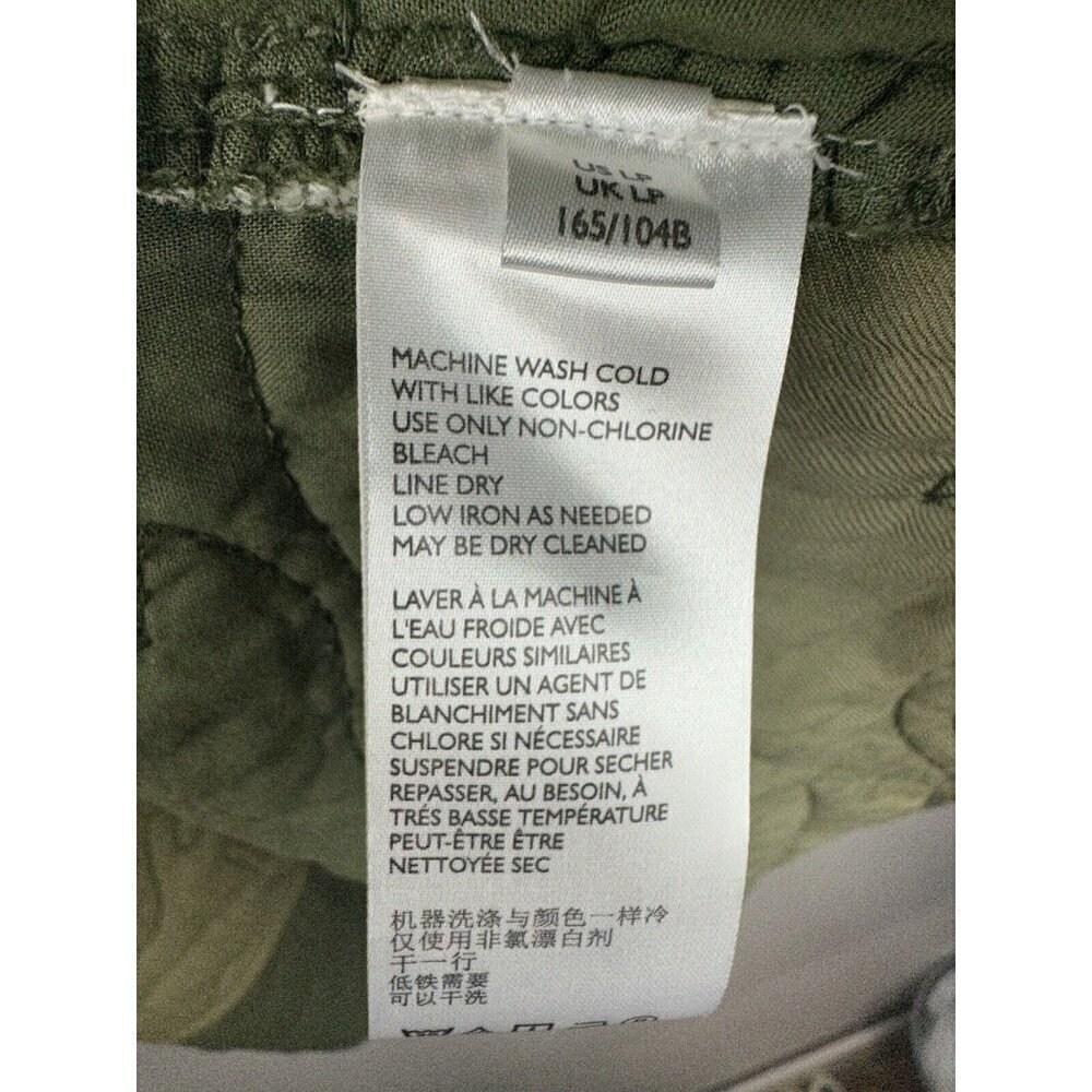 Anthropologie Quilted‎ Patchwork Kimono Jacket Moss Green Sz Large NEW LP Petite - Picture 9 of 13